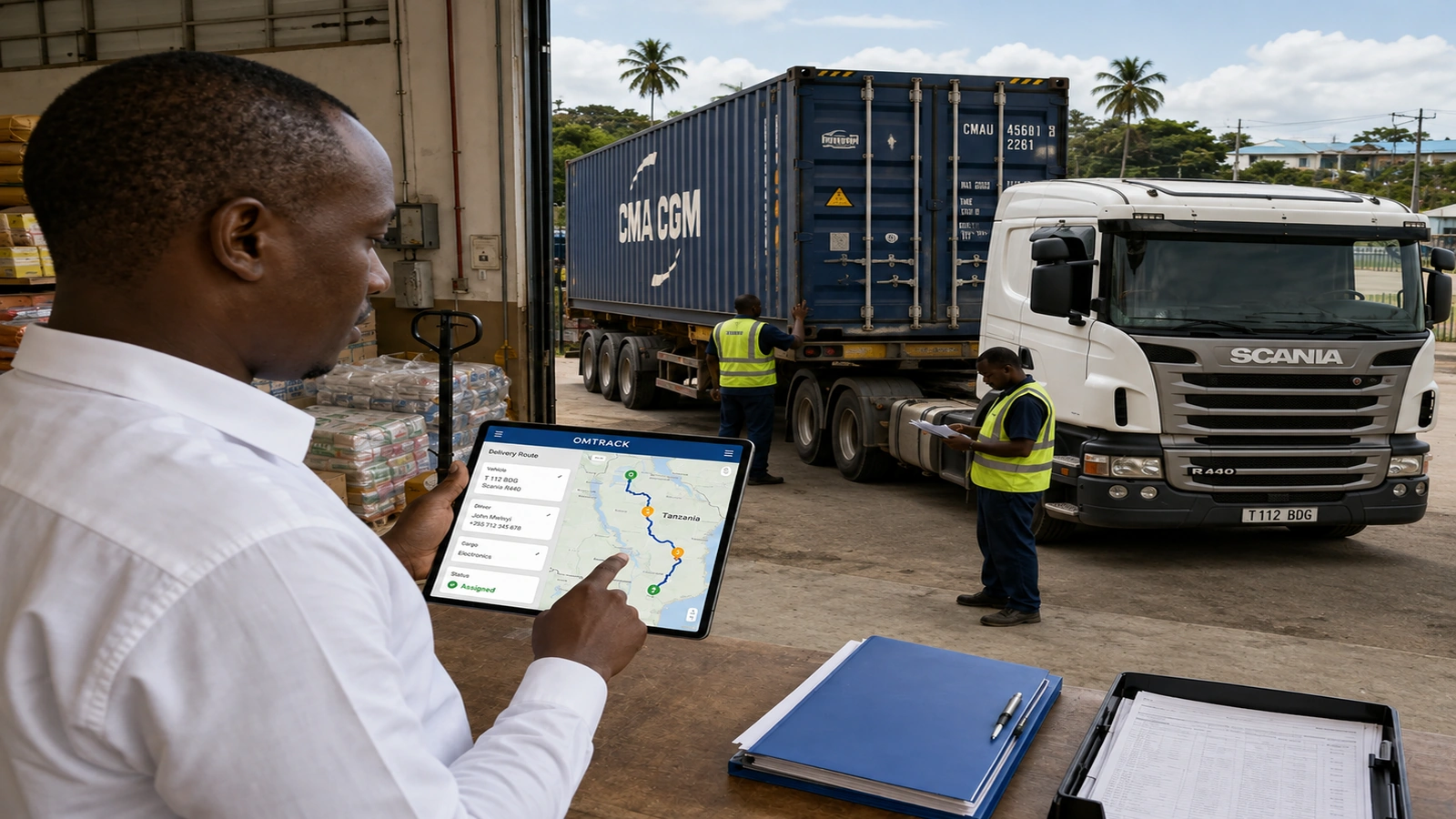 Omtrack driver behaviour and road safety monitoring for a commercial vehicle fleet in Tanzania